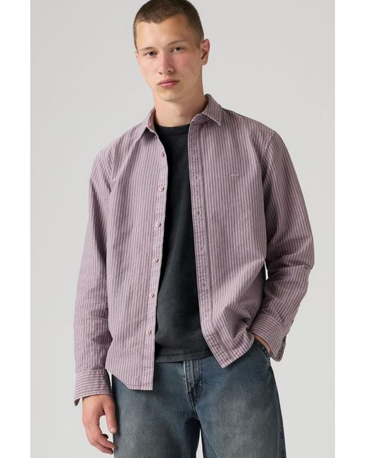 Levi's Authentic Overhemd Met Knopen in het Purple voor heren
