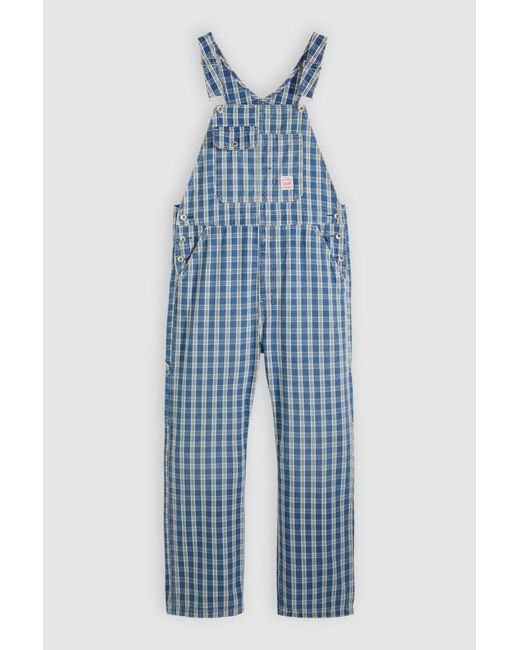 Levi's Blue Loose Lightweight Overalls for men