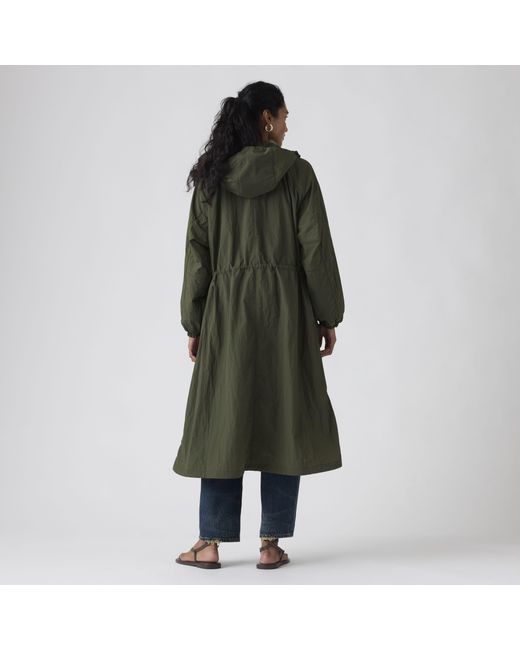 Levi's Simone Bubble Lange Parka in het Blue