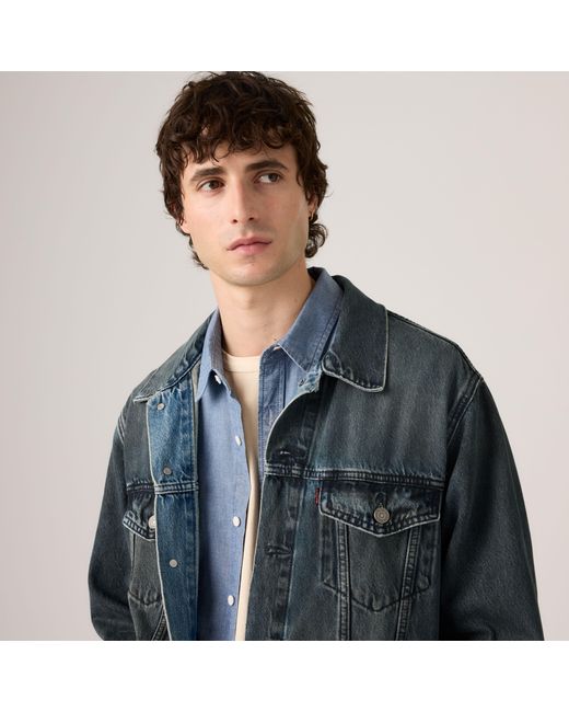 Levi's Gray Relaxed Trucker Jacket for men