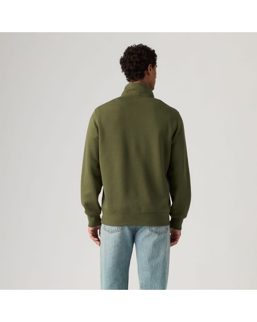 Levi's Housemark Quarter Zip Pullover in het Green voor heren