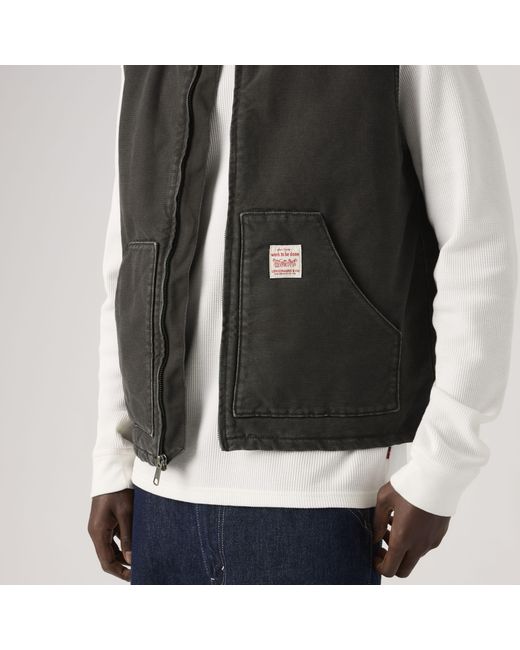 Levi's Black Sansome Vest for men