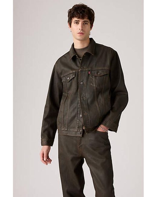 Levi's Black Relaxed Trucker Jacket for men