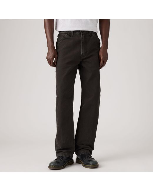 Levi's Black 568 Loose Straight Carpenter Pants for men