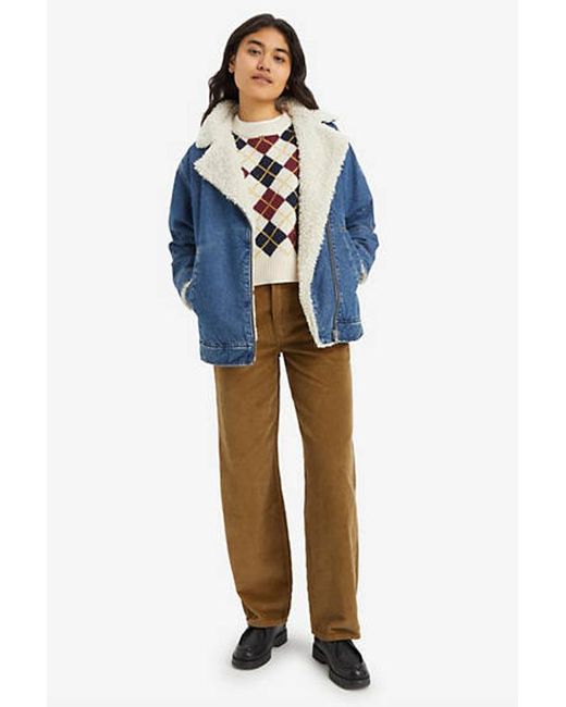 Levi's Black Baggy Dad Corduroy Pants