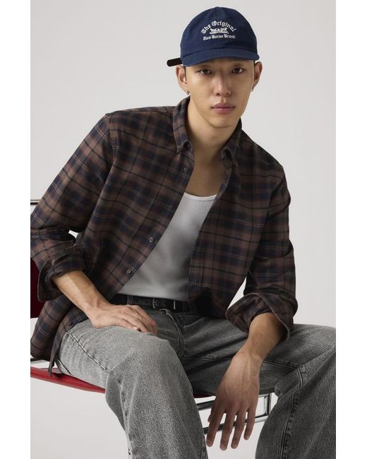 Chemise Col Boutonné Authentic Levi's pour homme en coloris Black