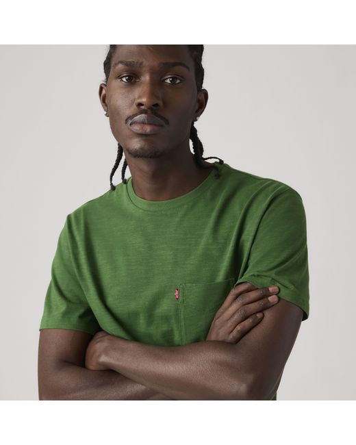 Levi's Green Classic Pocket Tee for men