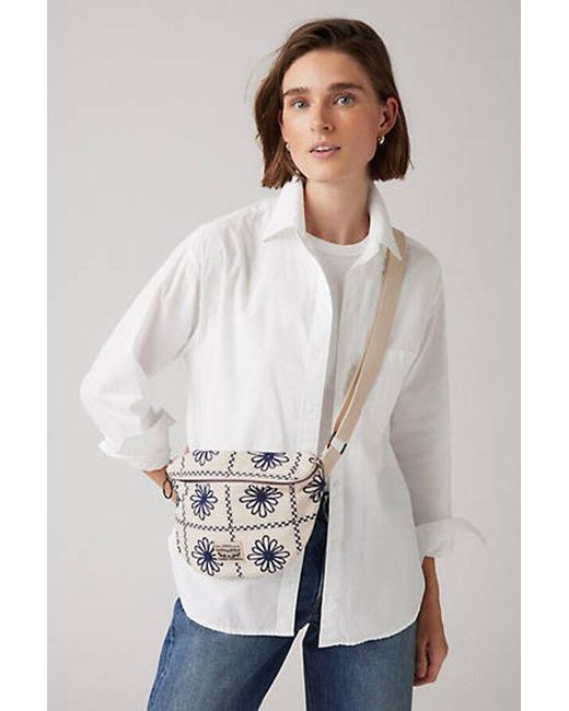 Levi's White Devon Crossbody Bag