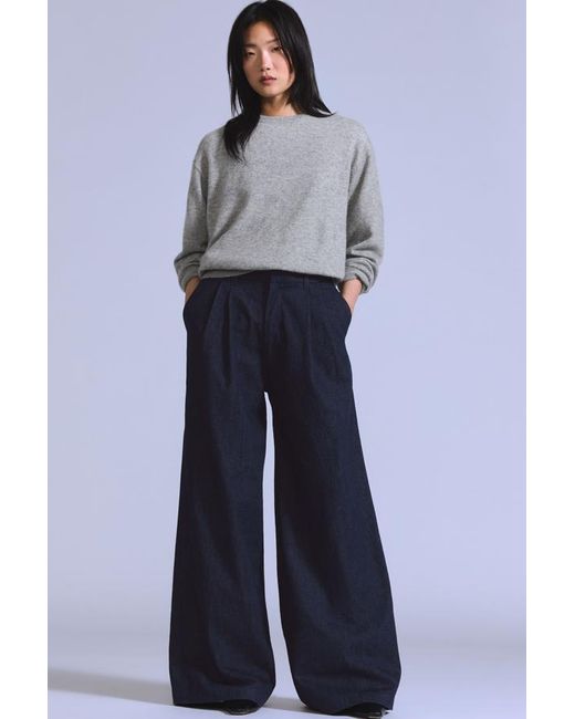 Levi's Blue Denim Pleat Trouser