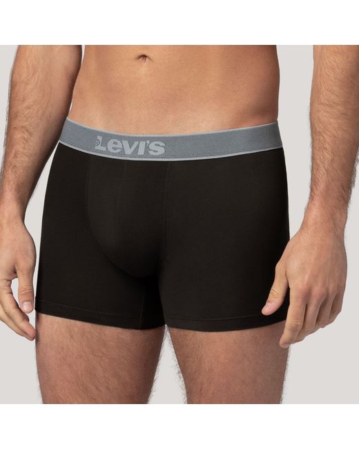 Twill Boxer Brief 2 Pack Levi's de hombre de color Black