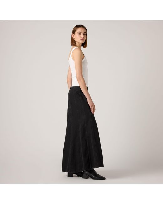 Levi's Seamed Flare Rok in het White