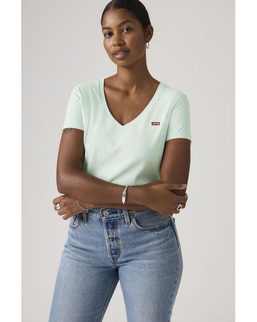 Levi's Blue Perfect V Neck Tee