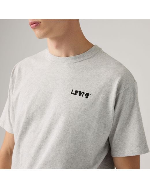 Levi's Gray Graphic Vintage Fit Tee for men