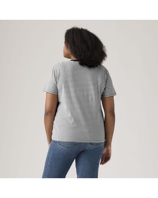 Levi's Het Perfect T Shirt (Grote Maat) in het Black