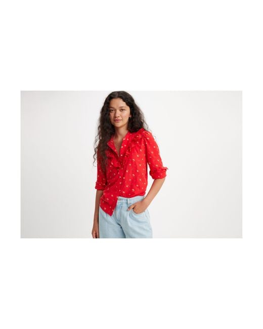 Levi's Red Carinna bluse