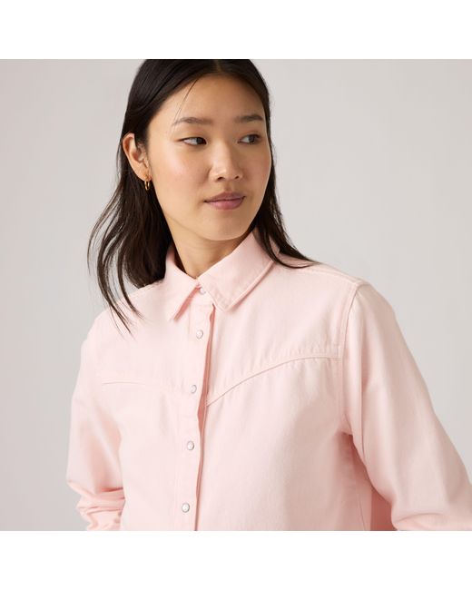 Levi's Logan Shacket in het Pink