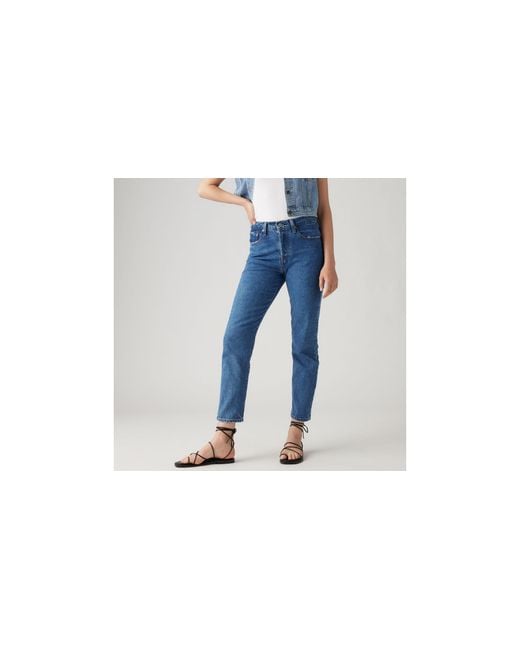 Levi's Blue 501 Crop Jeans