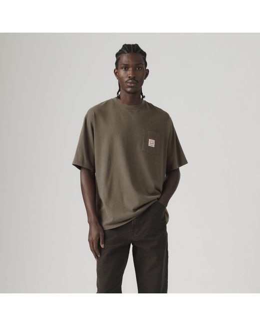 Levi's Workwear T Shirt in het Brown voor heren