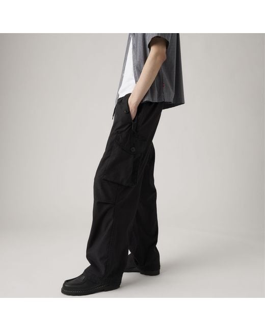 Levi's Black Baggy Field Cargo Pants for men