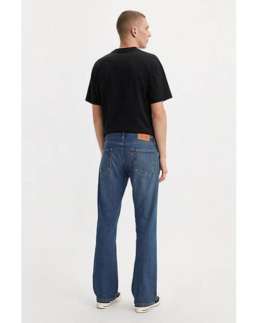 Levi's Blue 527 Slim Bootcut Jeans for men