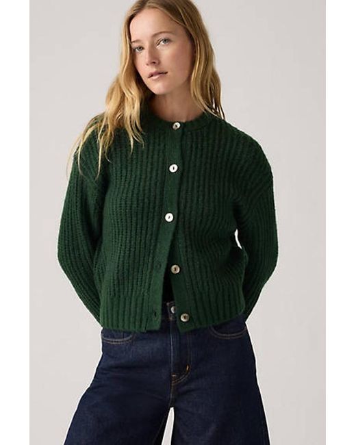 Levi's Green Luna Shell Button Cardigan