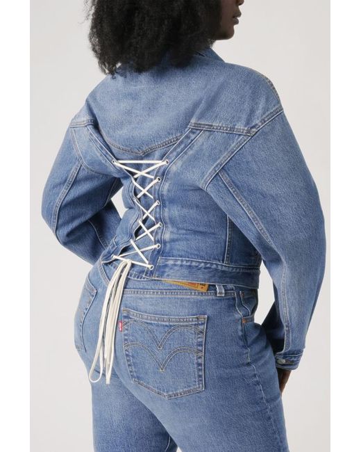Trucker Jacket Shrunken De Los 90 Levi's de color Blue