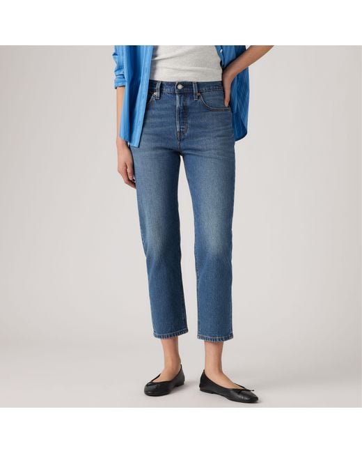 Levi's Blue 501 Original Cropped Jeans