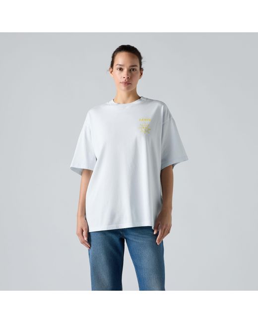Graphic Short Stack Tee Levi's de color White
