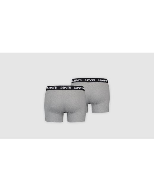 Levi's Basic Boxerslip Set Van 2 in het Gray voor heren