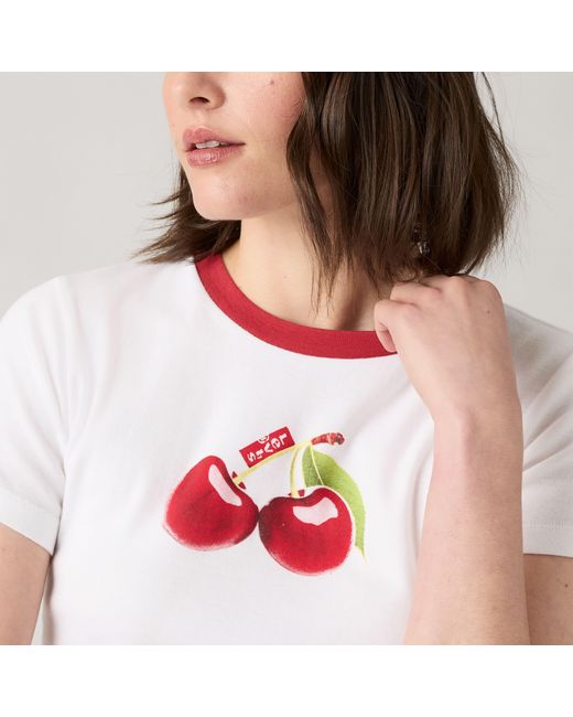 Levi's White Essential Graphic Sporty Tee