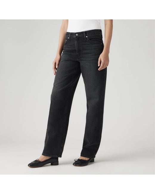 Levi's Blue Baggy Dad Jeans