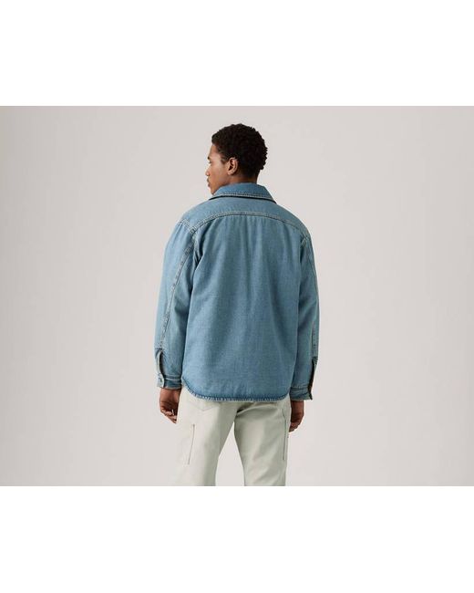 Shacket Reversibile di Levi's in Blue da Uomo