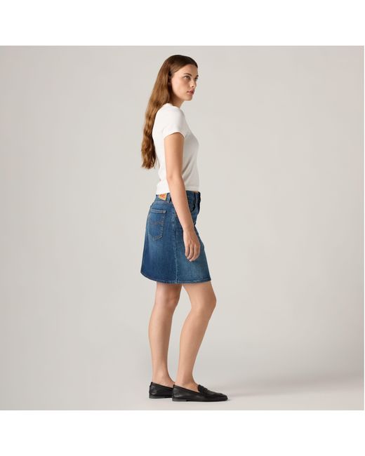 Levi's Mid Thigh Rok in het Blue