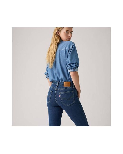 Jeans 725 Bootcut A Vita Alta di Levi's in Blue
