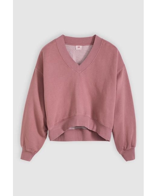 Sudadera De Cuello De Pico Vintage Levi's de color Pink