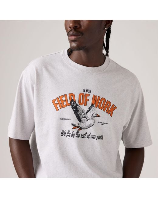 Levi's White Workwear Graphic Tee for men