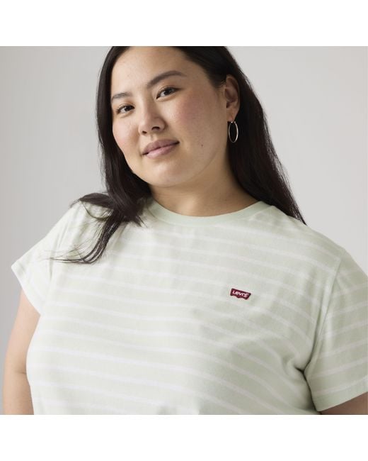 Levi's Gray Perfect Tee (Plus Size)