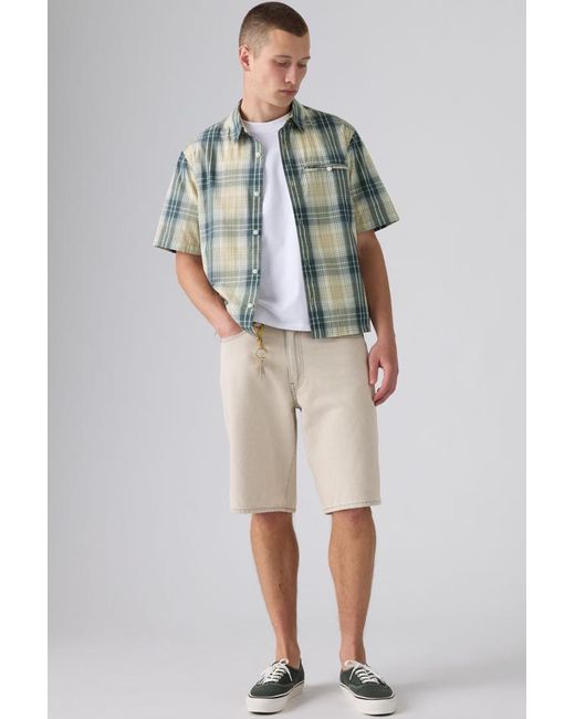 Levi's Gray 478 Baggy Shorts for men