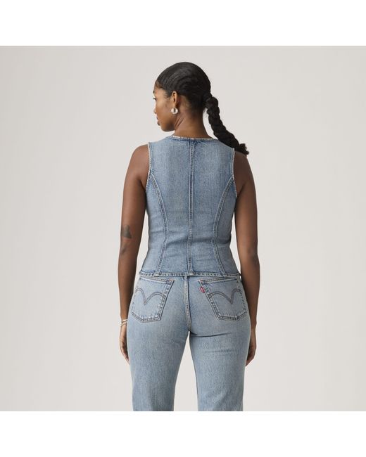 Levi's Sculpted Top in het Blue