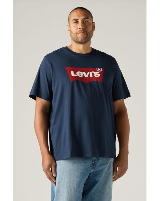 Levi's Black Graphic T Shirt (Big & Tall) for men