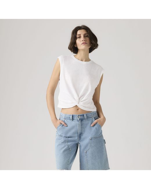 Jemma Knot Tee Levi's de color Blue