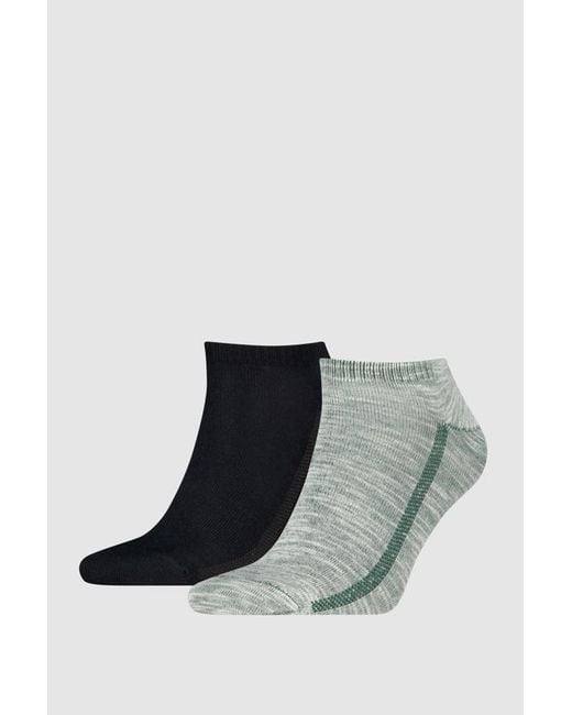 Levi's Black Low Cut Plating Yarn Socks 2 Pack for men