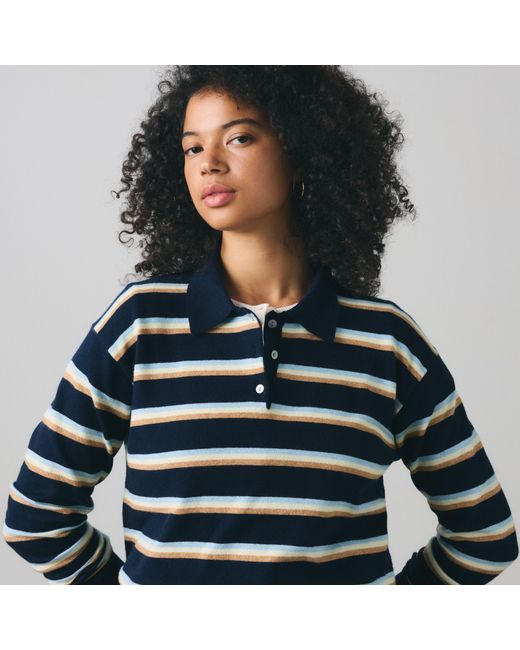 Levi's Blue Supersoft Long Sleeve Polo
