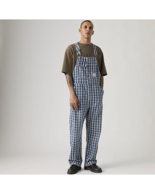 Levi's Blue Loose Lightweight Overalls for men