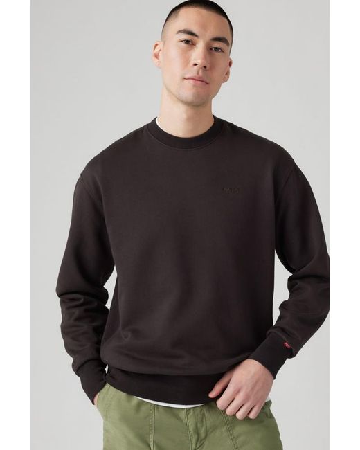 Levi's Black Authentic Crewneck Sweatshirt for men