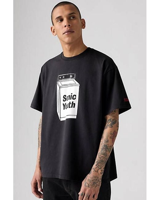 Levi's Sonic Youth Band Tee in Black for Men | Lyst UK