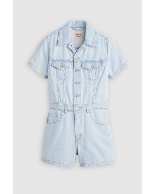 Levi's Type Iii Playsuit in het Blue