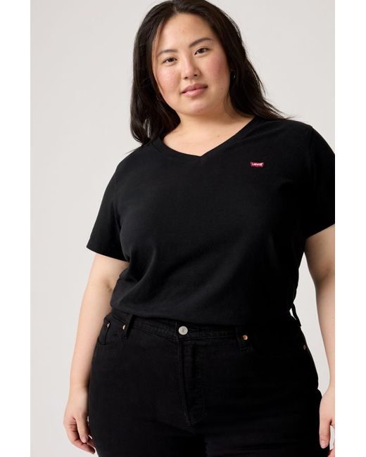 Modello Con Scollo A V Perfect (Plus) di Levi's in Black