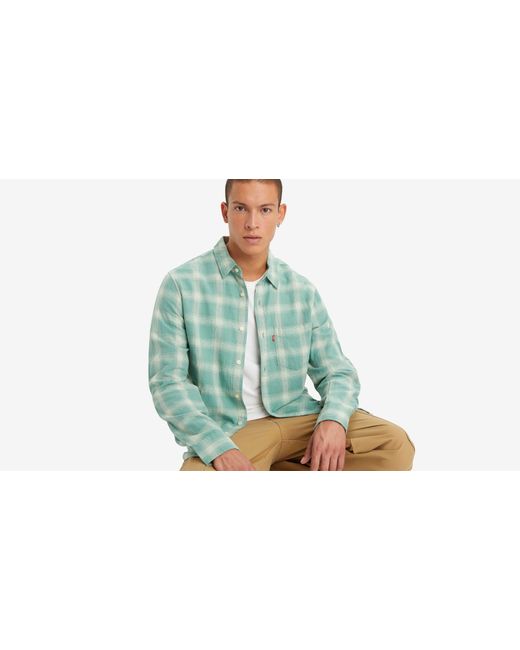 Levi's Green Sunset Pocket Standard Fit Shirt for men