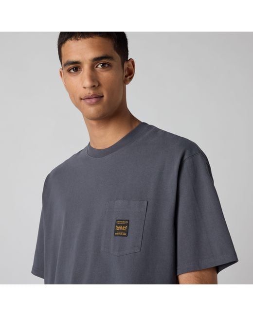 Levi's Gray Workwear Pocket Tee for men
